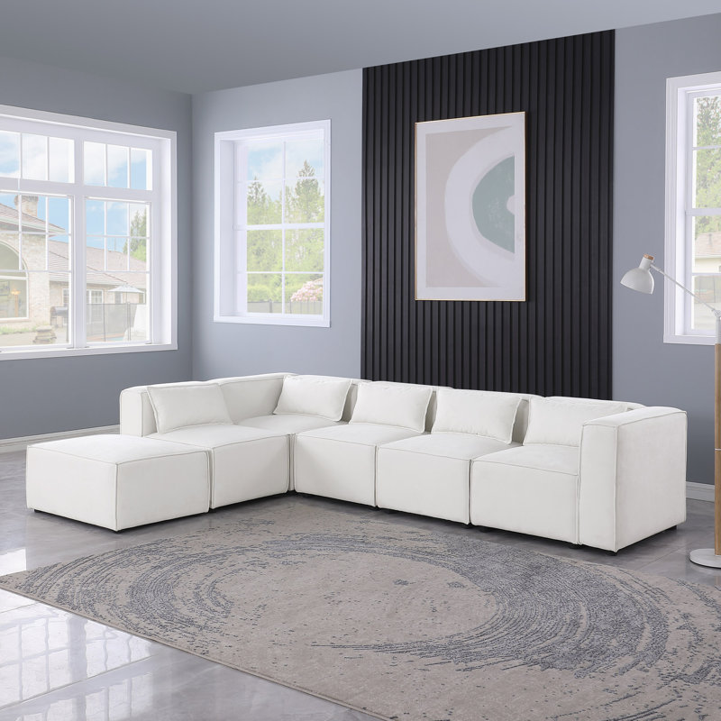 Modular Sofa Chenille Fabric,  Simple And Grand, The Seat And Back Is Very Soft. This Is Also A KNOCK DOWN Sofa