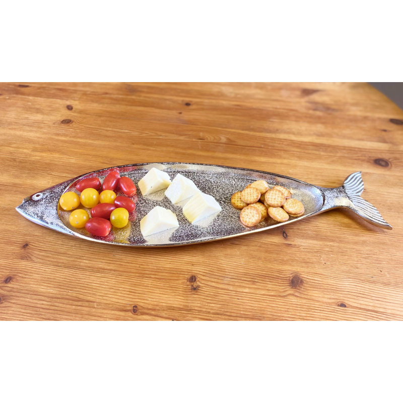 House Of Hampton Aluminum Tray, 5cm H x 59cm W x 5cm L