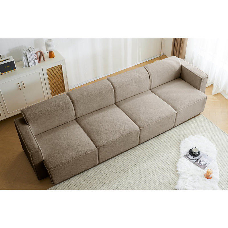 Baglieri Sofa, Taupe Fabric