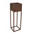 Modern Simplicity Assorted Square Black Metal Outdoor Planter - Brown-2129566268