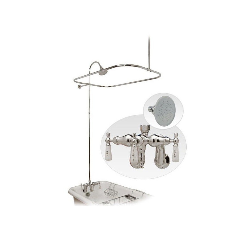 Complete Shower System with Rough in-Valve, Chrome