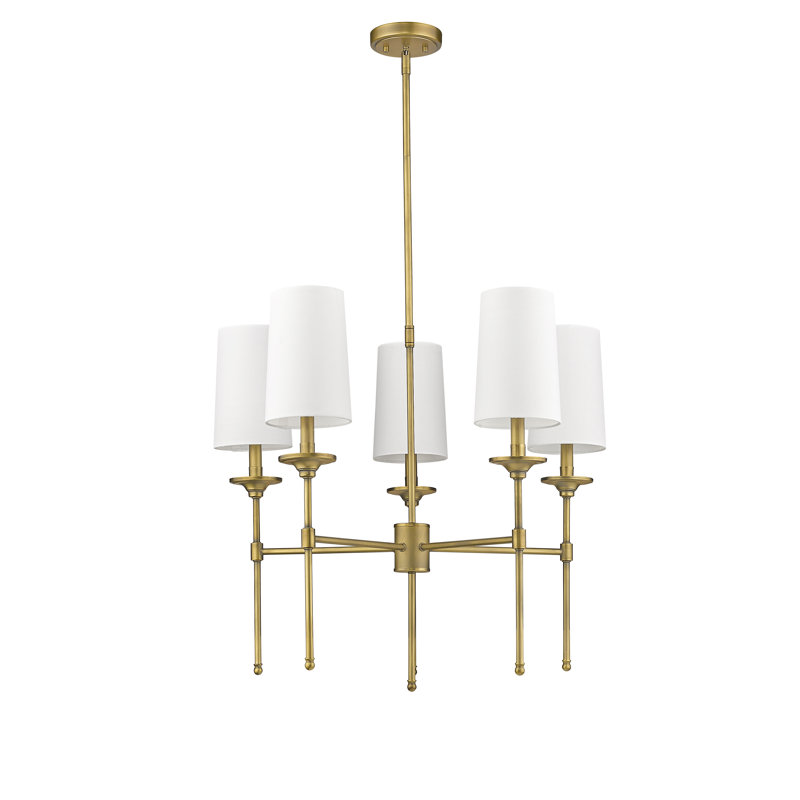 Hayse 5 - Light Dimmable Cylinder Chandelier