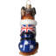Australian Shepherd in Australia Flag Coat
