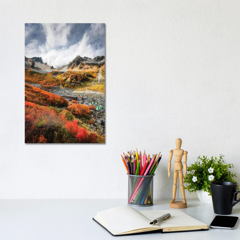Autumn In Japan XXI by Daisuke Uematsu - Print on Canvas, Wrapped Canvas, 30.48cm H x 20.32cm W x 1.91cm D