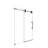 44"-48"W*76" H Frameless Single Sliding Shower Door – 5/16" (8Mm) Clear Tempered Glass-120178899