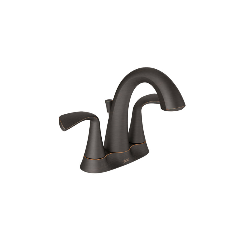 Robinet pour salle de bain à deux poignées central à avec ensemble de drain Fluent