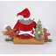 Rolling out Christmas Santa