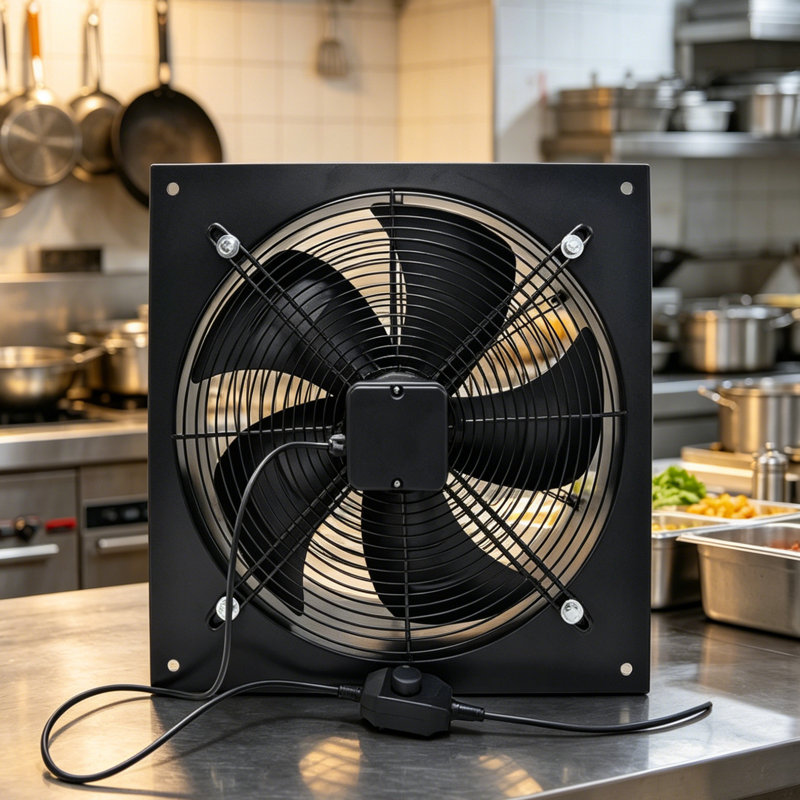 Livingandhome Ventilation Wall-Mounted Exhaust Axial Fan 14-inch