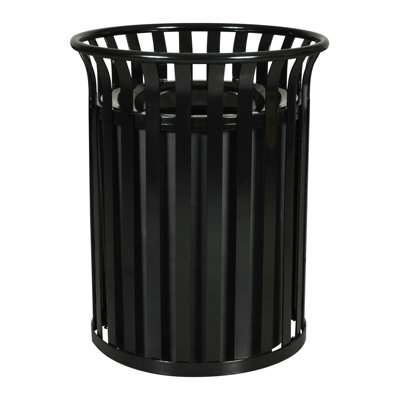 Steel Outdoor Trash/Recycling Bins - 37 Gallons