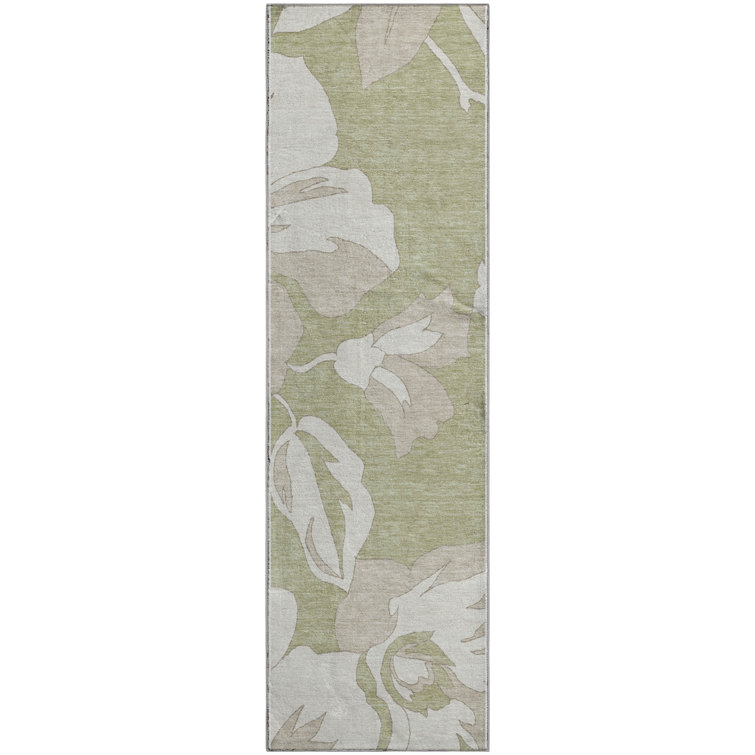 Premium Machine Washable Prisco Aloe Rug