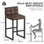 Counter Stool with Metal Frame-979822854-983675745