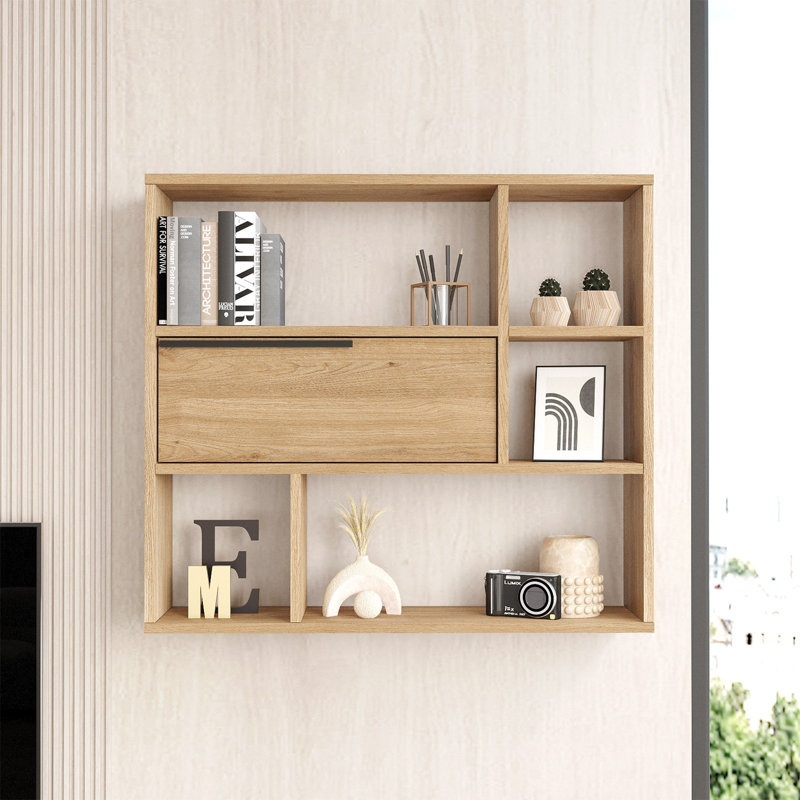 Locelso Floating Shelf, Brown