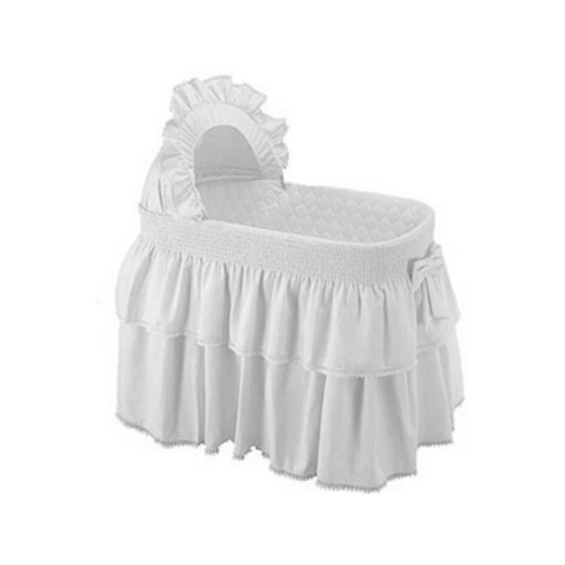 Marianne Cotton Blend Bassinet Bedding Set, White