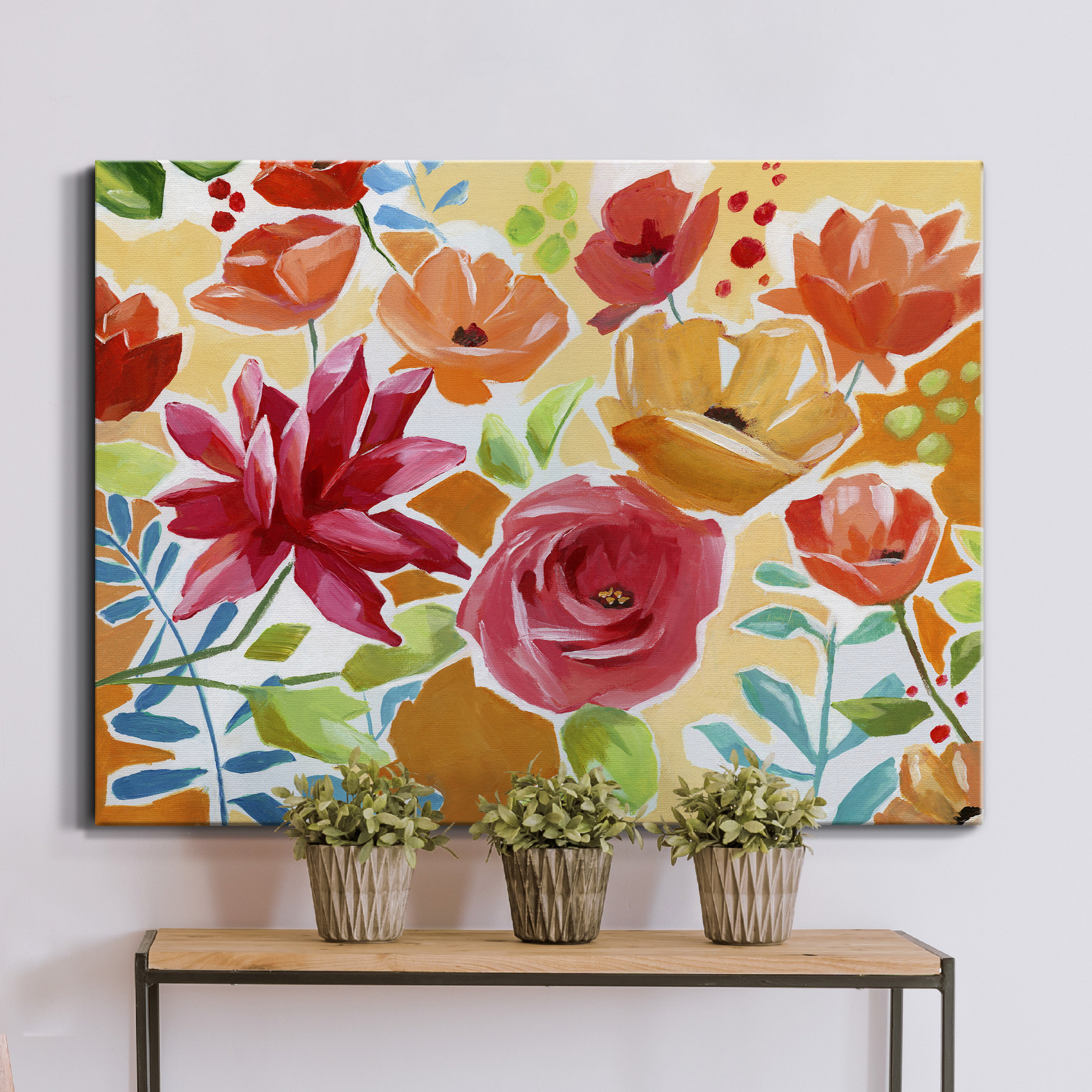 Winston Porter Modern Garden VI by J Paul - Wrapped Canvas Painting ...