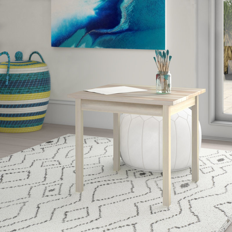 Dmitry Kids Solid Wood Rectangular Play Or Activity Table