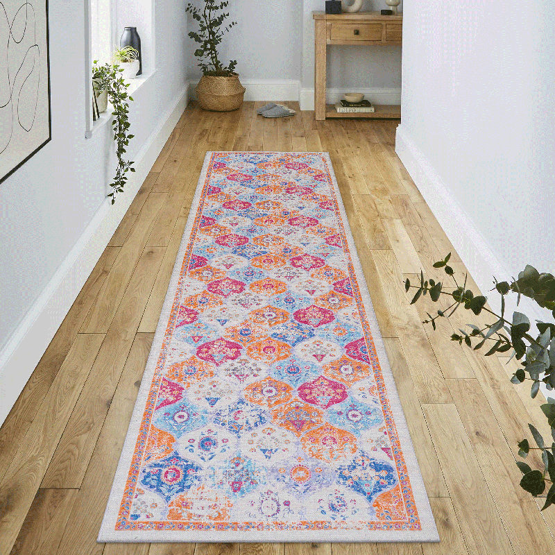 Runner/Area Rugs, Washable Rug, Low-Pile, Non-Slip, Non-Shedding, Foldable, Kid & Pet Friendly - Area Rugs For Living Room, Bedroom, Kitchen, Dining Room Rug