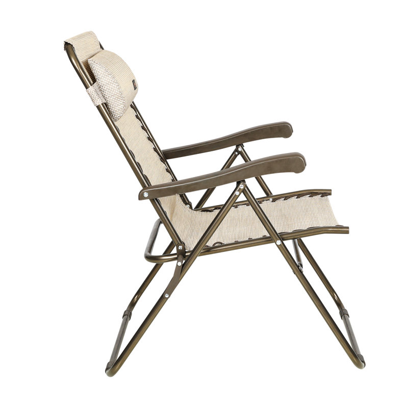 Fauteuil inclinable zéro gravité avec coussin Gracee, Sable