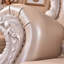 Fauteuil en cuir véritable capitonné European Luxury