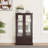 Lighted Glass Curio Display Cabinet With Adjustable Shelves, 2 Doors, 1 Drawer, And Included Bulb For Elegant Storage-1616273891