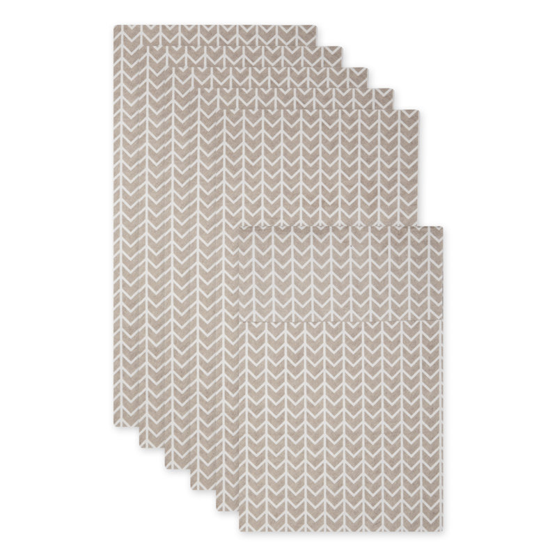 Herringbone Print Liner, Stone