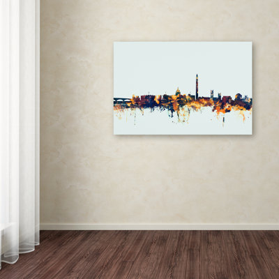 " Washington DC Skyline Blue "
