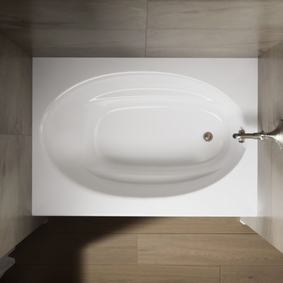 Windward 60" x 42" Alcove/Tile In Soaking Acrylic Bathtub