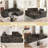108" Chenille Compression Sectional Sofa with Chaise,Tufted Seat, No Assembly-444880991-444880986