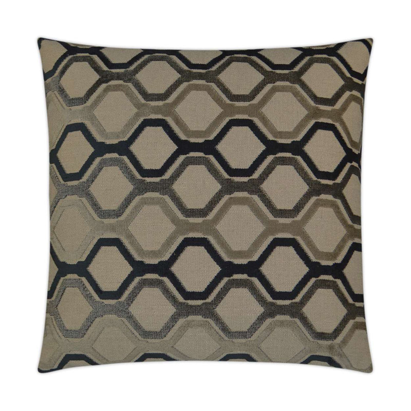 Piazza Decorative Throw Pillow, Smoke, Square 22"