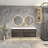 70.4'' Double Bathroom Vanity with Plastic Top-232566090