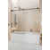 Eclipse 68 - 72 in. x 60 in. Fully Frameless Sliding Bathtub Door