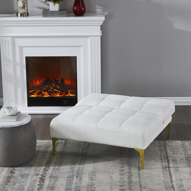 Tissu convertible futon avec pieds en métal