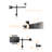 Quad Four Arm Tilt/Swivel Universal Desktop Mount "for 13"-27" LCD