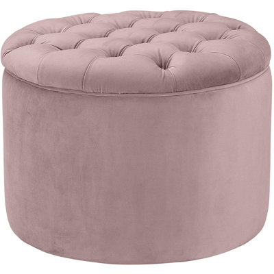 Alvin Velvet Ottoman