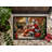 Vizsla and Santa Claus Doormat-670128122