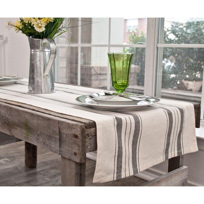 Gray and Beige, White/Gray, 54" x 16"