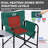 Oversized Heated Camping Chair, Portable Directors Chair With 3 Heat Levels And Side Table-911619992