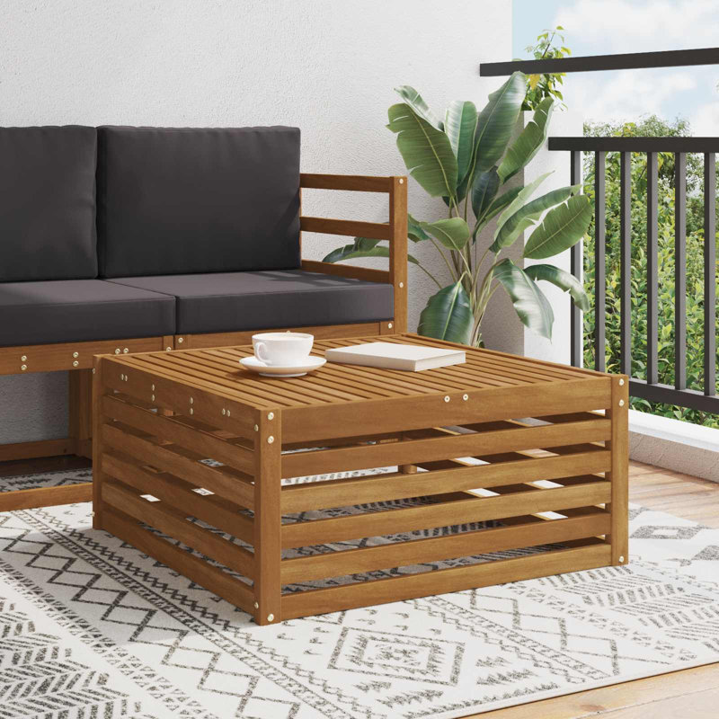 Square Outdoor Side Table, 37cm H x 79cm W x 79cm D