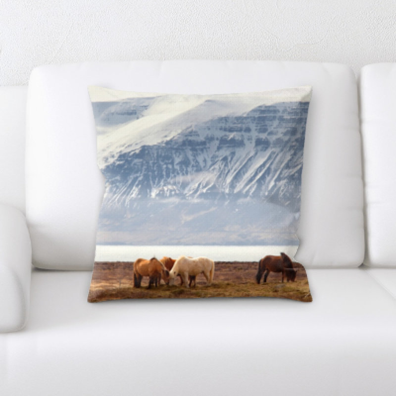 Coussin en chevaux