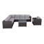 High-Density Polyethylene (HDPE) Wicker Fully Assembled 7 - Person Seating Group with Cushions