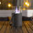 Mini Tabletop Fire Pit with durable metal base and clear glass-106460263