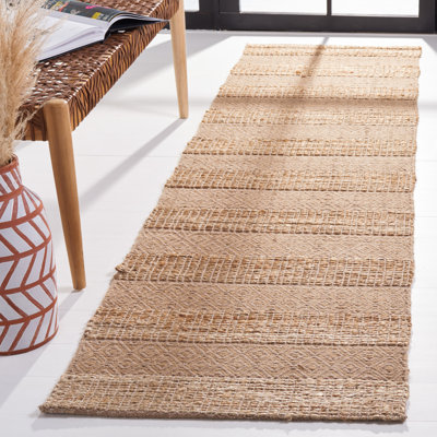 Hobscheid Geometric Flatweave Taupe/Natural Area Rug
