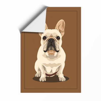 Dignified Bulldog Modern - Framed Print