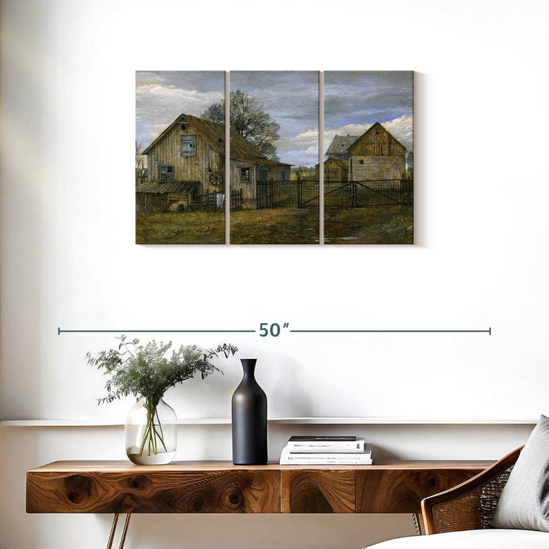 Lilie Rustic Barn, 20" H x 33" W