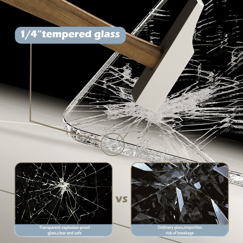 27-28-inch Frameless Pivot Shower Door