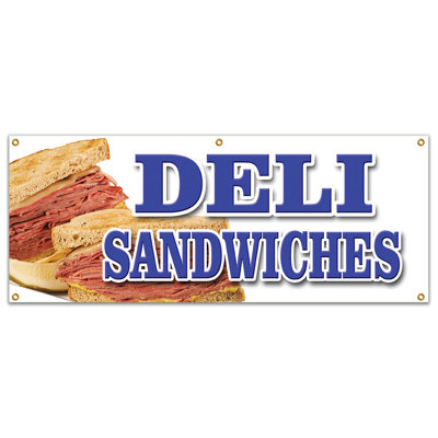 Deli Sandwiches Banner Sign