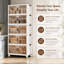 5-Tier Plastic Storage Bins with Wheels
