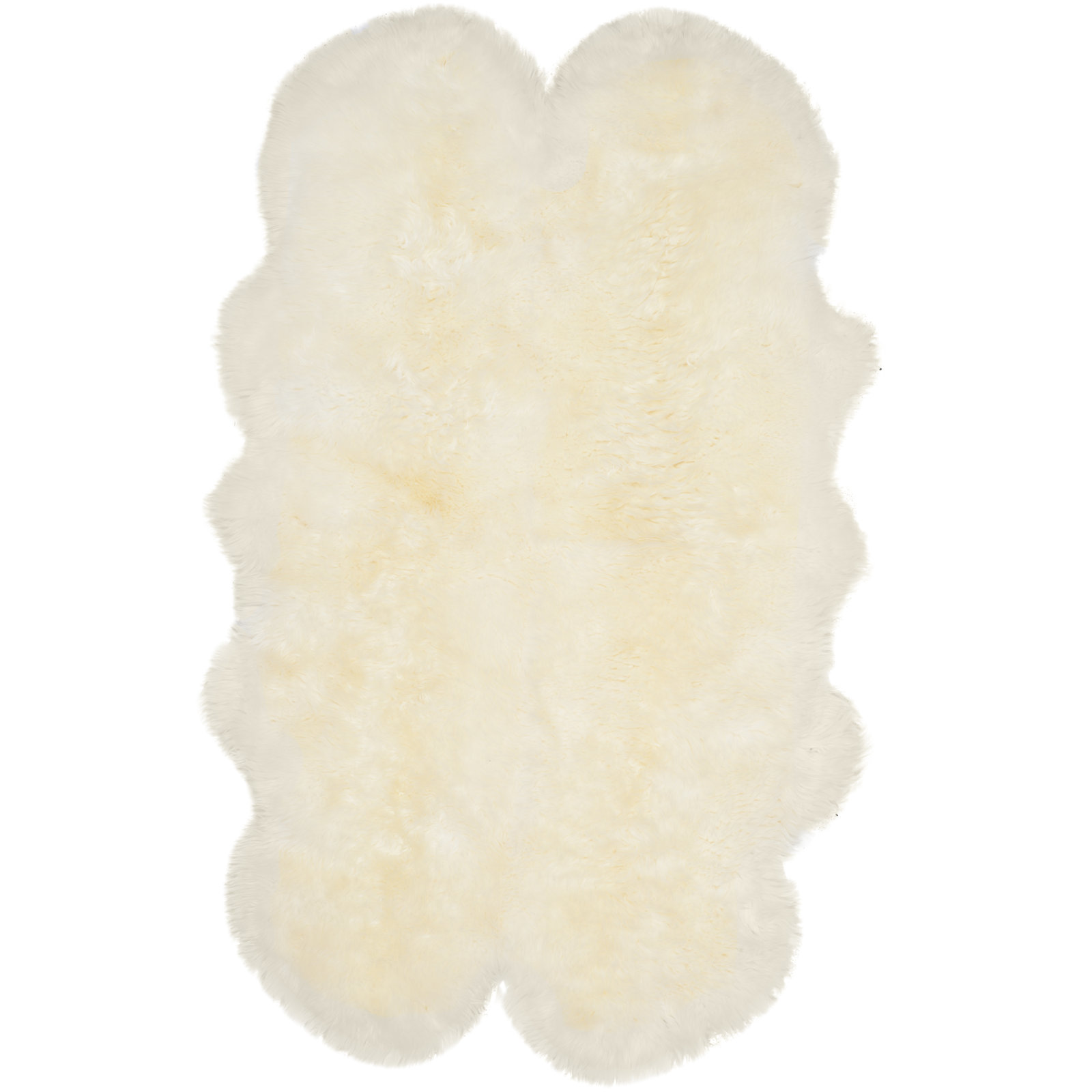 Mera Sheepskin Natural Rug, RECTANGLE 3'7" x 6'
