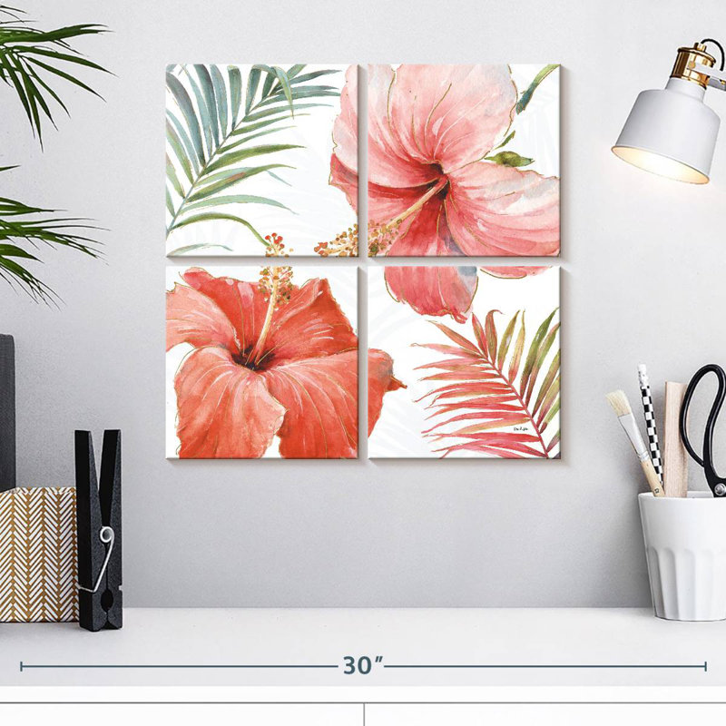 Harnek tropical rosé III, H 18 po x l 18 po