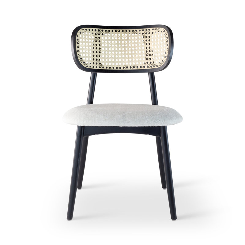 Claudia Cane Side Chair, Ebano