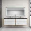 Ensemble de meuble-lavabo double mural 84 po Calarco Kody-430770822